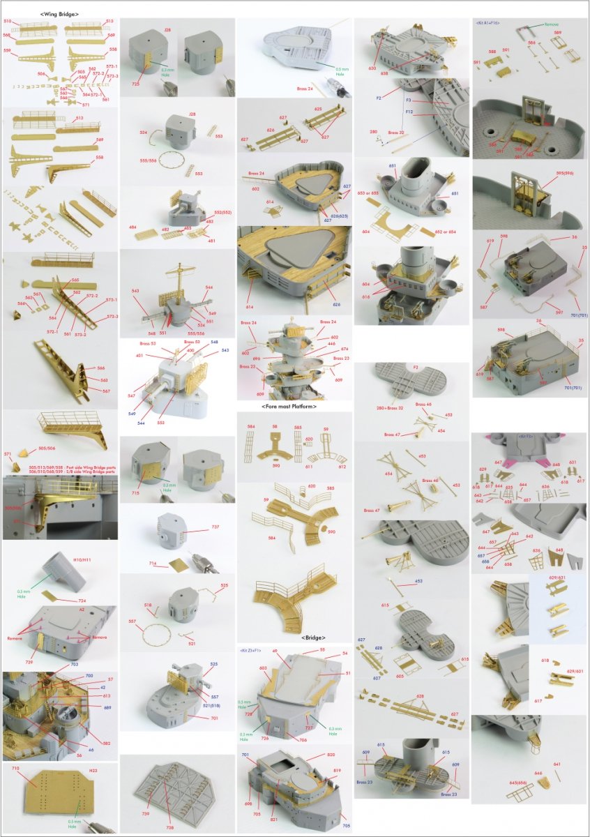 Pontos 22001F2 BISMARCK 1941 Detail Up Set Basic Ver.2 1/200 – imagen 23