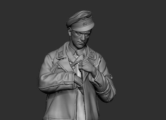 Panzer Art FI35-082 Waffen-SS tank officer Kursk battle No.2 1/35 – imagen 2