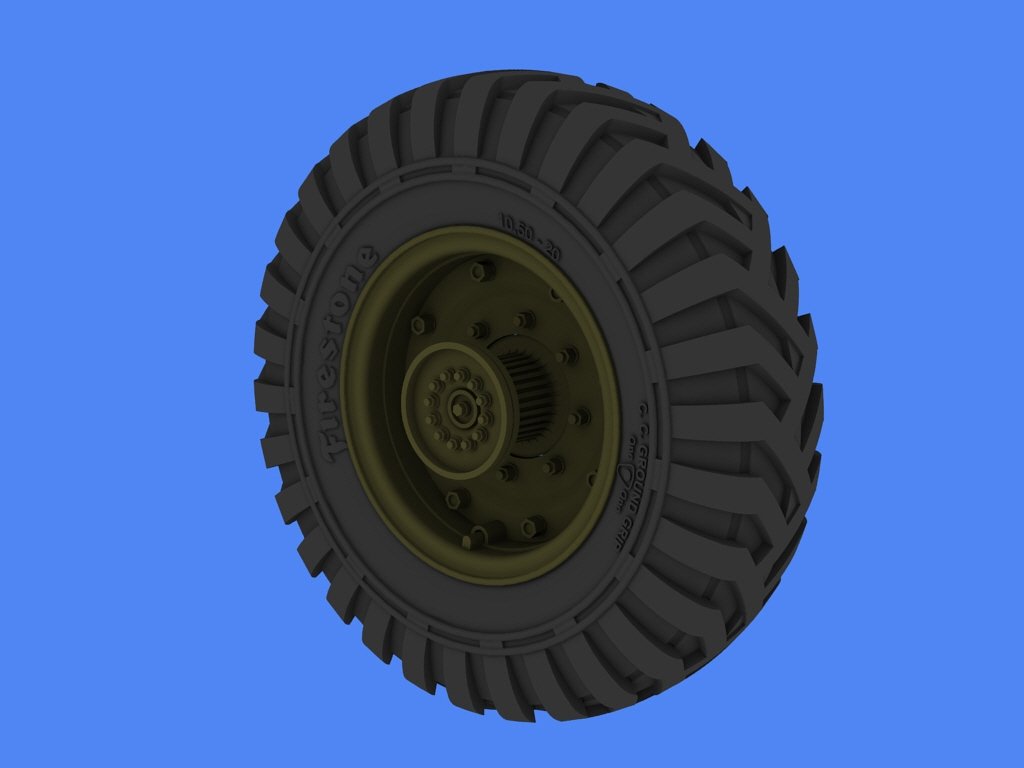 Panzer Art RE35-261 Bedford QLC road wheels (Firestone) 1/35 – Bild 3