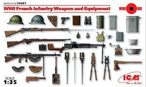 ICM 35681 French Infantry Weapon and Equipment (1914-1918) 1/35