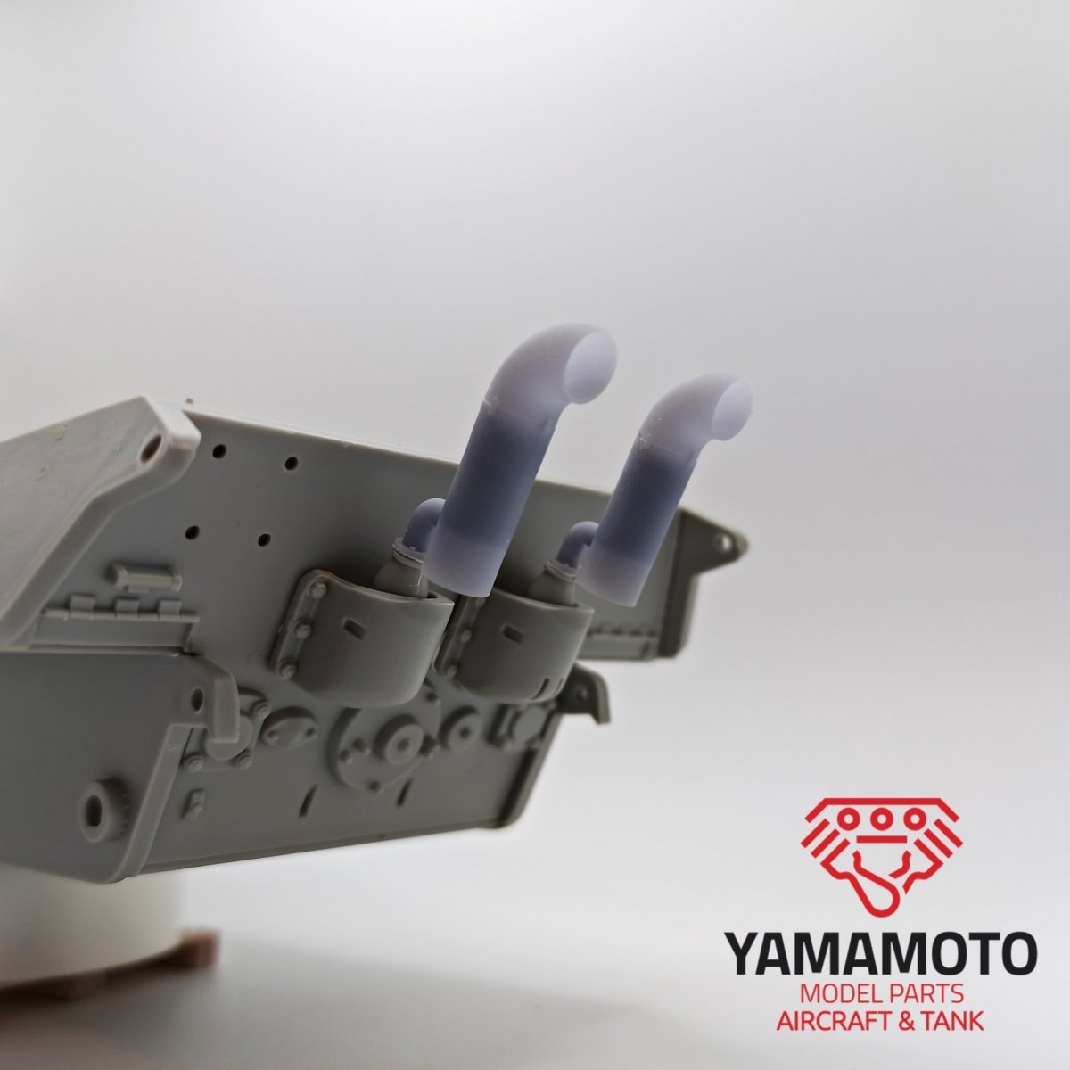 Yamamoto YMP3503 Zestaw tłumików Flammvernichter do Tiger II/E-50/E-75 Typ 2 1/35 – imagen 2