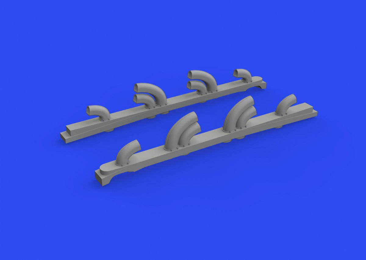 Eduard 632182 Yak-9T exhaust stacks PRINT ICM 1/32 – imagen 2