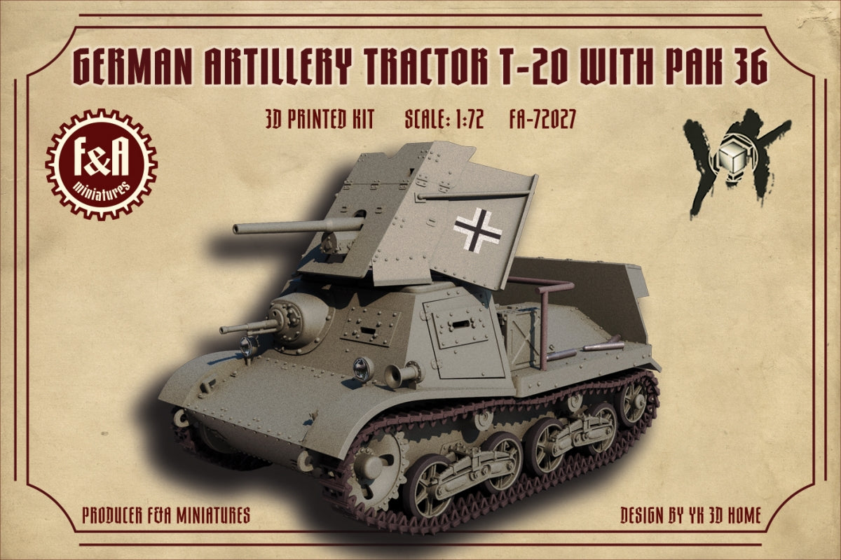 F&A Miniatures FA-72027 T-20 with PAK 36 1/72