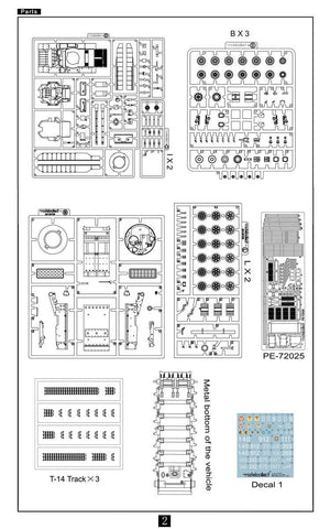 Modelcollect UA72127 TOS-2 Prospective Thermobaric MuLtlplelaunch Rocket System on Armata Universal Combat Platform 1/72 – zdjęcie 5