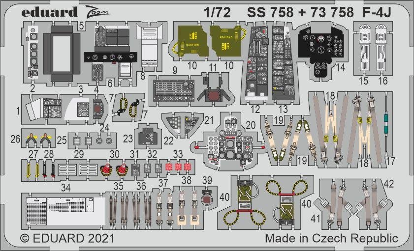 Eduard 73758 F-4J FINE MOLDS 1/72 – immagine 2