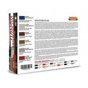 Lifecolor XS13 Acrylic color Set Italian Railways Set 1 6x22ml – zdjęcie 2