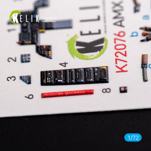 Décalcomanies 3D intérieures KELIK K72076 Amx Ghibli pour maquette Italeri 1/72 – image 6