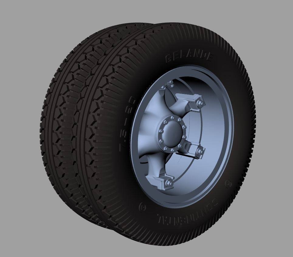 Panzer Art RE35-517 Renault AHN road wheels (Continental) 1/35 – imagen 2