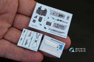 Quinta Studio QD48129 MiG-21PFM (grey color panels) 3D-Printed &amp;amp; coloured Interior on decal paper (for Eduard kit) 1/48 – immagine 2