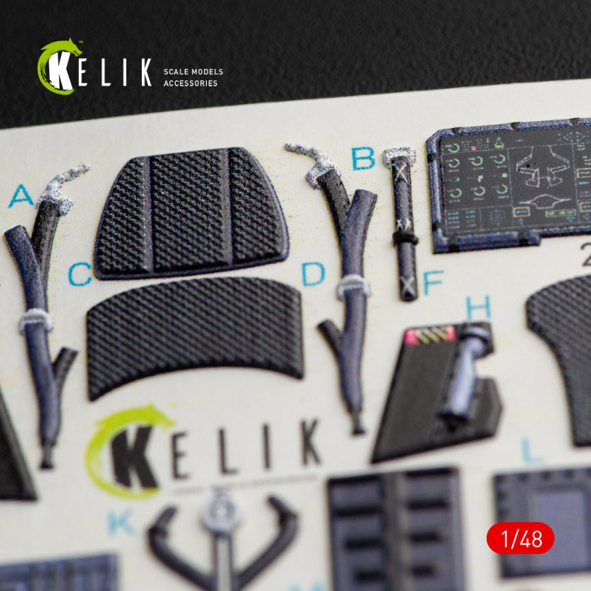 KELIK K48047 F-35A LIGHTNING II INTERIOR 3D DECALS FOR KITTY HAWK KIT 1/48 – imagen 3