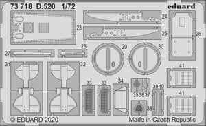 Eduard 73718 D.520 1/72 HOBBY 2000, HASEGAWA – zdjęcie 2