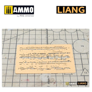 Liang 0009 Chipping Effects Airbrush Stencils – zdjęcie 5