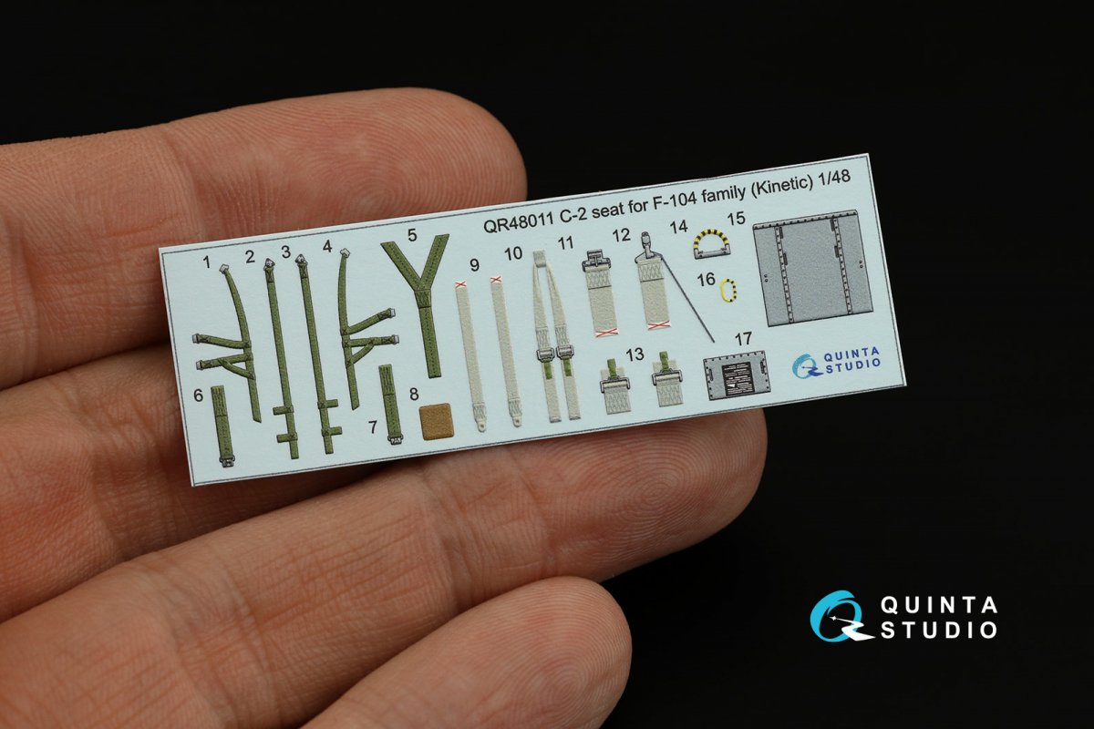 Quinta Studio QR48011 C-2 seat for F-104 family ( Kinetic ) 1/48 – immagine 8