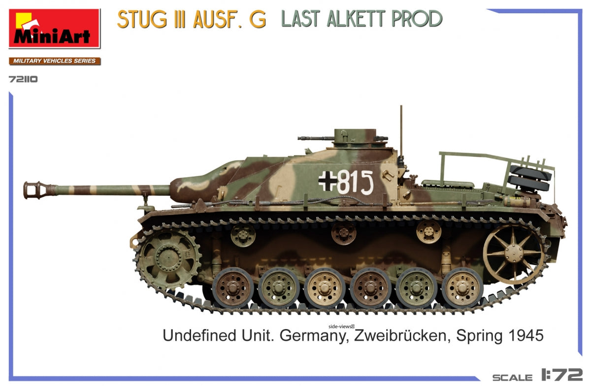 MiniArt 72110 StuG III Ausf. G Last Alkett Prod 1/72 – imagen 10