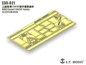 E.T. Model E35-021 WWII Soviet T-34/85 Fender (For AFV CLUB 35S56) 1/35