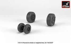 Armory Models AW72329 F-4 Phantom-II wheels w/ weighted tires, mid 1/72 – imagen 4