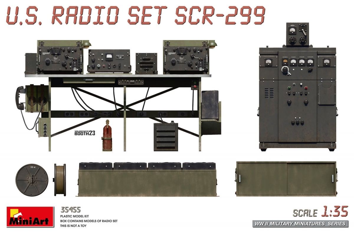 MiniArt 35455 ENSEMBLE RADIO AMÉRICAINE SCR-299 1/35