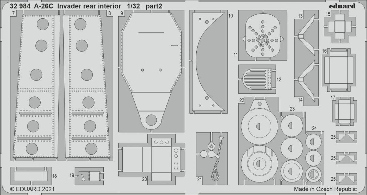 Eduard 32984 A-26C Invader rear interior for HOBBY BOSS 1/32 – Bild 2