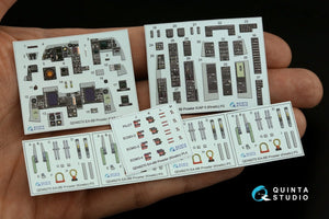 Quinta Studio QD48270 EA-6B Prowler (ICAP II) 3D-Printed &amp;amp; coloured Interior on decal paper (Kinetic) 1/48 – imagen 6