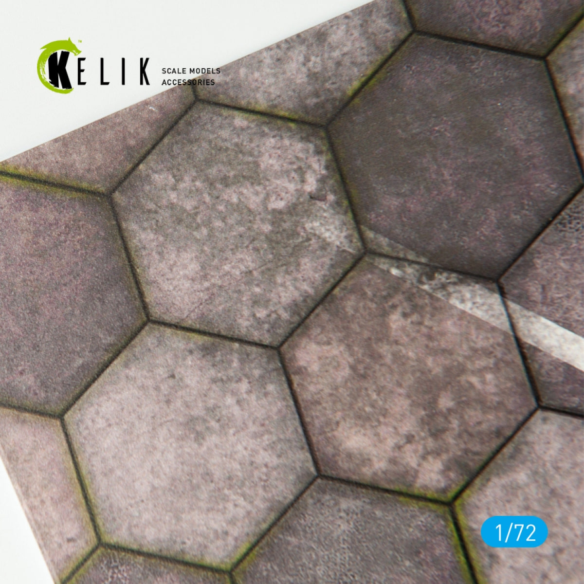 KELIK KS72004 HEXAGONNAL CONCRETE PLATES FOR AIRCRAFT AND HELICOPTERS BASE - ACRYLIC 3 MM (280 X 180 MM) 1/72 – imagen 3