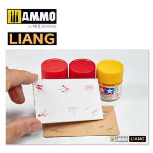 Liang 0005 Splashes Blood Effects Airbrush Stencils – image 8