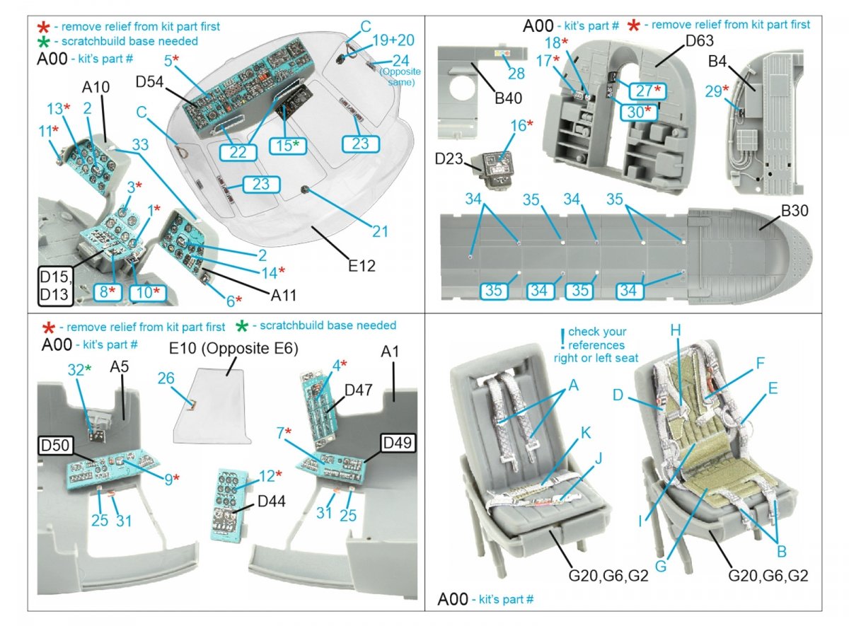 Quinta Studio QD48380 Mi-8MT 3D-Printed &amp;amp; coloured Interior on decal paper (AMK) 1/48 – imagen 2