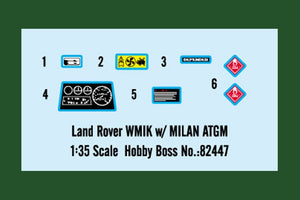 Hobby Boss 82447 Land Rover WMIK w/ MILAN ATGM 1/35 – zdjęcie 4