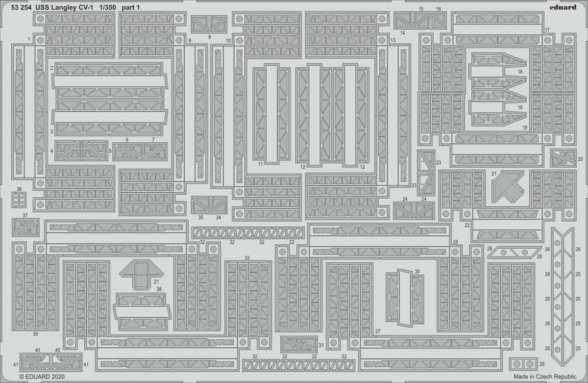 Eduard BIG5360 USS Langley CV-1 TRUMPETER 1/350 – imagen 3
