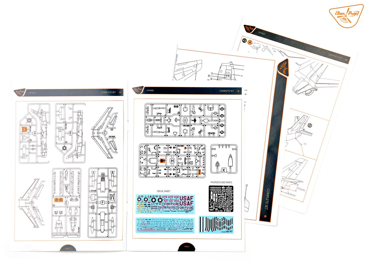 Clear Prop! CP72055 North American F 86 A Sabre in Korea - Early Variants (Advanced Kit) – zdjęcie 25