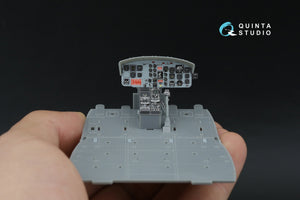 Intérieur imprimé en 3D et coloré pour UH-1B (Trumpeter) de Quinta Studio QDS-35158 (petite version) à l&amp;#39;échelle 1/35 – image 5