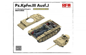 Rye Field Model 5072 Pz.Kpfw.III Ausf.J FULL INTERIOR 1/35 – imagen 2