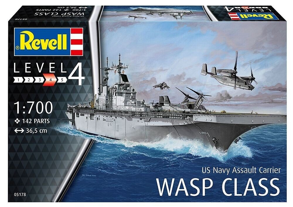 Revell 05178 Porte-avions d&amp;#39;assaut USS WASP CLASSE 1/700 – image 2