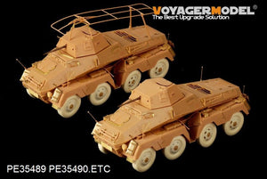 Voyager Model PE35490 WWII German Sd.Kfz.232 8 ROD early version for AFV 35232 1/35 – imagen 11