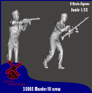 Glowel Miniatures 35005 Équipage du Marder III 1/35