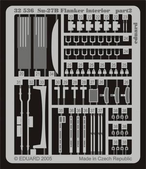 Eduard 32536 Su-27 Flanker B interior 1/32 TRUMPETER – imagen 2