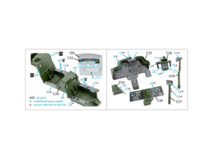 Quinta Studio QDS-48572 AH-64A 3D-Printed &amp;amp; coloured Interior on decal paper (Academy/Modelist) (small version) 1/48 – imagen 12