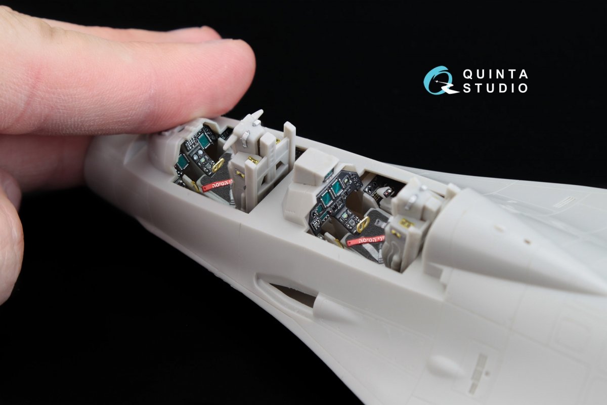 Quinta Studio QD48046 F-16I 3D-Printed &amp;amp; coloured Interior on decal paper (for Hasegawa kit) 1/48 – zdjęcie 4