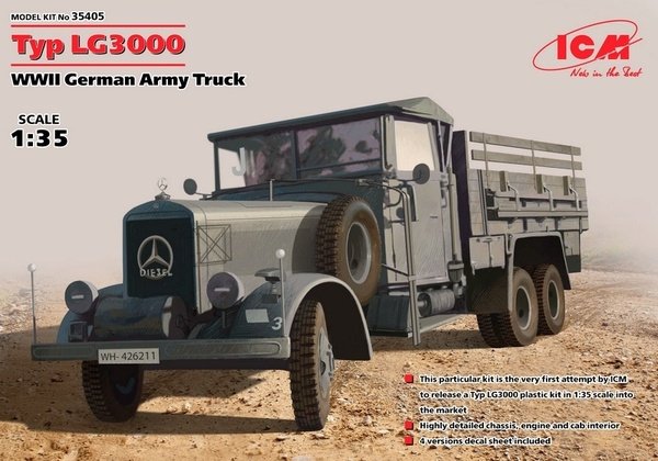 ICM 35405 Mercedes-Benz Type LG3000 (German Army Truck) (1/35)