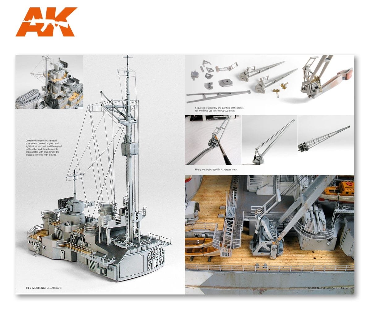 AK Interactive AK249 MODELLING FULL AHEAD 3: BISMARK &amp;amp; TIRPITZ (English) – imagen 7