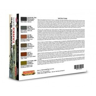 Lifecolor CS03 Acrylic paint set German Tanks WWII Set 2 6x22ml – imagen 2