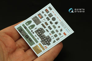 Quinta Studio QD32187 P-47D Thunderbolt Bubbletop (Late) 3D-Printed coloured Interior on decal paper (Trumpeter) 1/32 – Bild 5