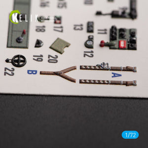 KELIK K72151 Bristol Beaufort Mk.1 - interior 3D decals for Airfix kit 1/72 – imagen 5