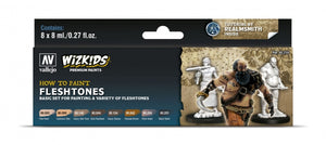 Vallejo 80259 Wizkids Fleshtones Set 8x8ml