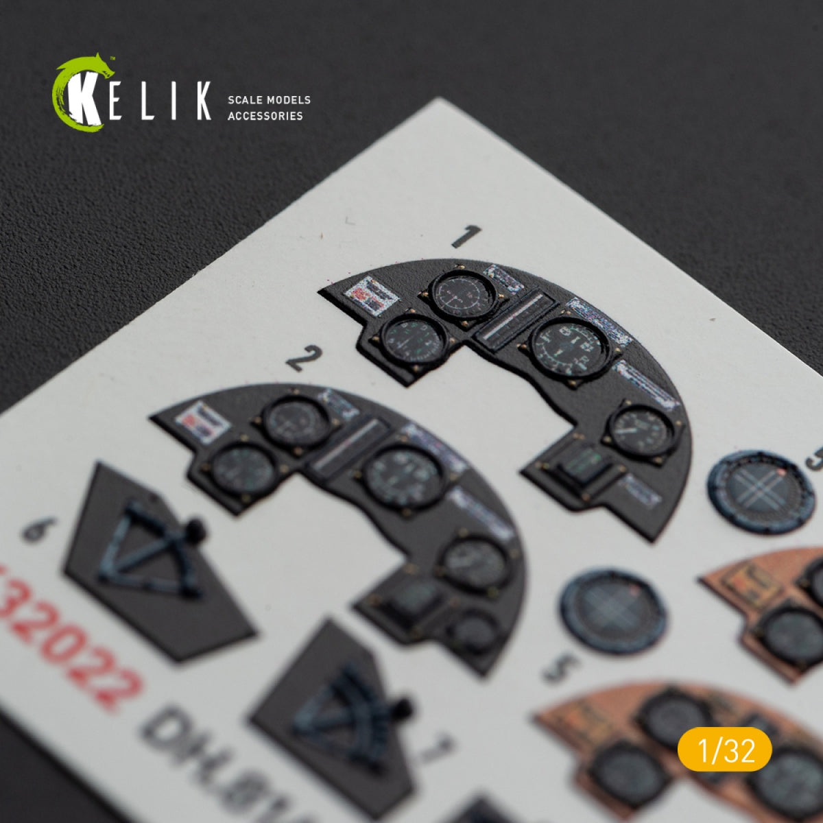 KELIK K32022 DH.81A Tiger Moth - Interior 3D Decal with 3D printed parts for ICM kit 1/32 – imagen 5