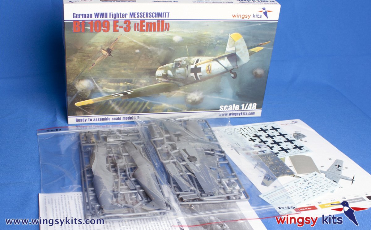 Wingsy Kits D5-08 German WWII Fighter MESSERSCHMITT Bf 109 E-3 1/48 – imagen 2