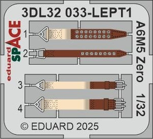 Eduard 3DL32033 A6M5 Zero SPACE TAMIYA 1/32 – immagine 3