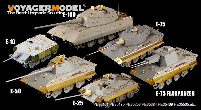 Voyager Model PE35505 WWII German E-50 Tank for TRUMPETER 01536 1/35 – imagen 12
