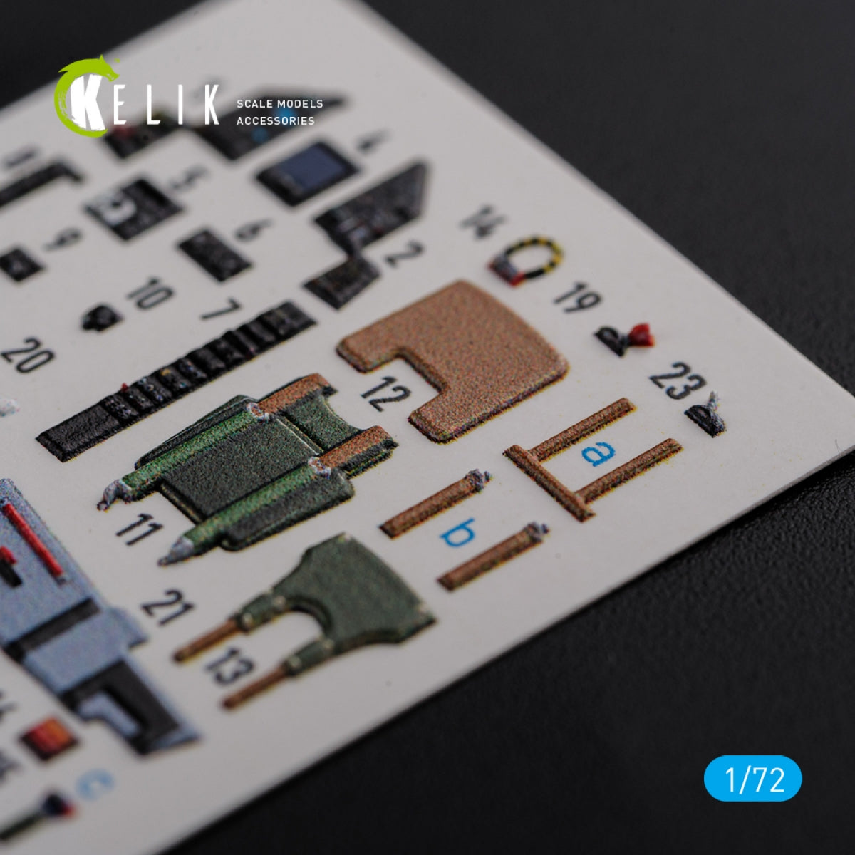 KELIK K72119 Mirage 2000C interior 3D decals forModelSvit kit 1/72 – imagen 5