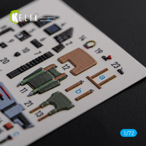 KELIK K72119 Mirage 2000C interior 3D decals forModelSvit kit 1/72 – imagen 5