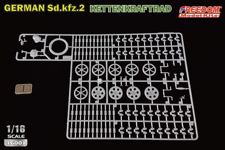 Freedom 16001 Sd.Kfz. 2 Kettenkraftrad Typ HK 101 1/16 – imagen 10